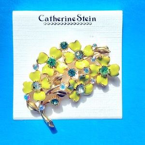 NWT Catherine Stein Branch and Flowers Pin / Brooch